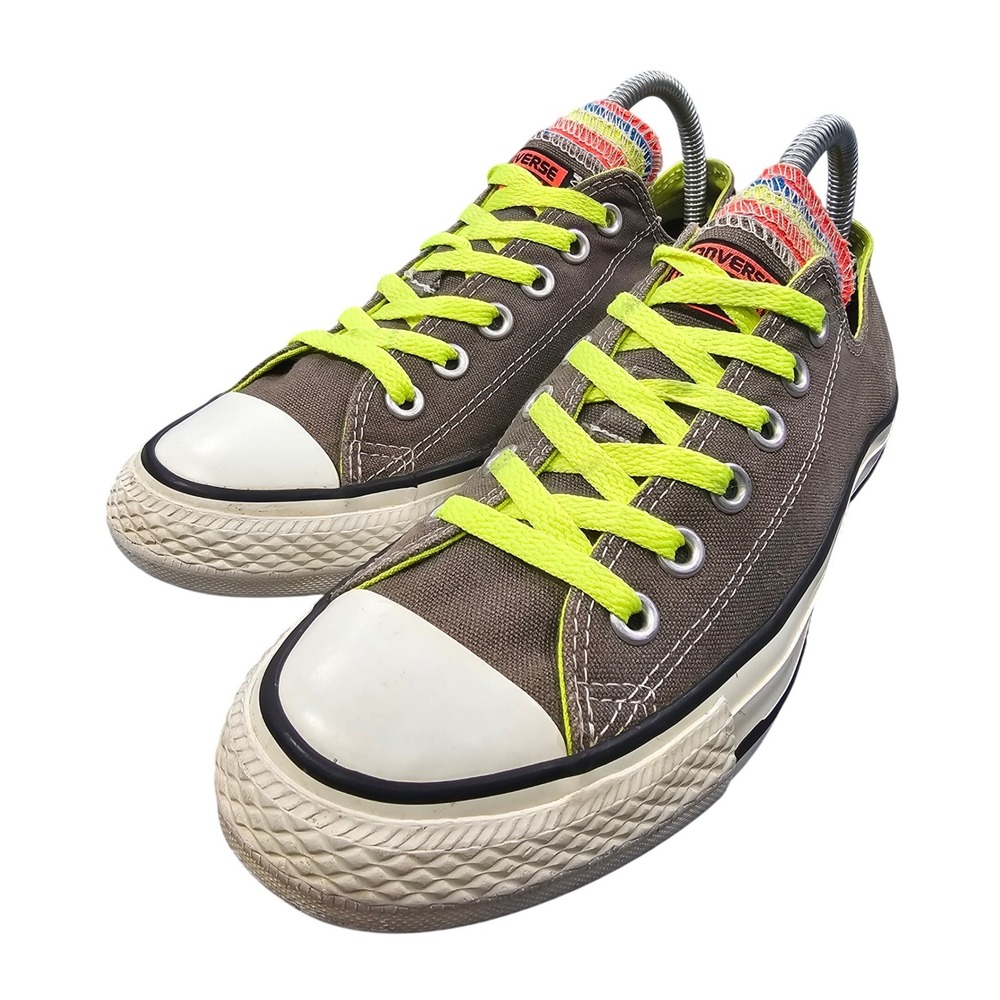 Converse‎ Chuck Taylor 5-Tongue Brown Neon Multi-Color Women's 8 Men's 6 Low Top